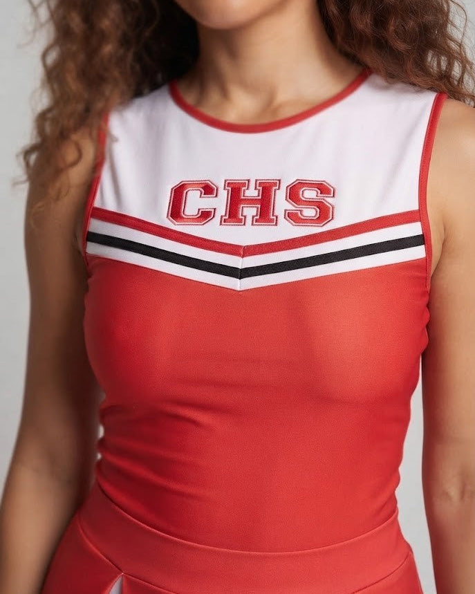 Frauen Cheerleader Kostüm mit sportlichen Akzenten Echo Archiv
