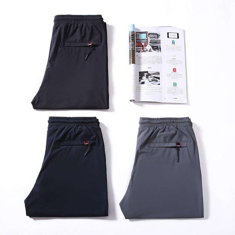 Herren Leichte Jersey-Freizeithose mit elastischem Bund, Tunnelzug und Seitentaschen Echo Archiv