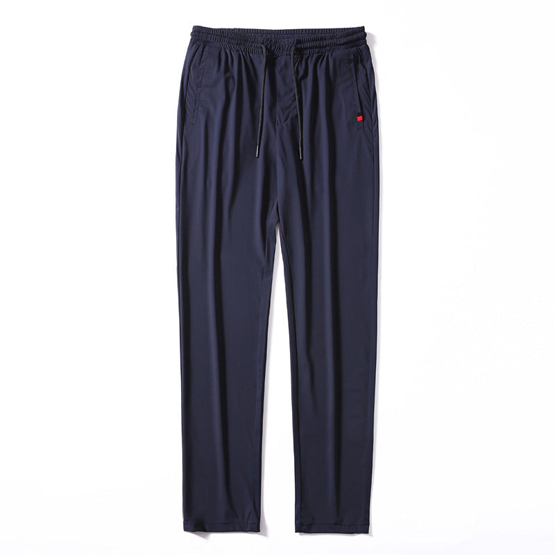 Herren Leichte Jersey-Freizeithose mit elastischem Bund, Tunnelzug und Seitentaschen Echo Archiv