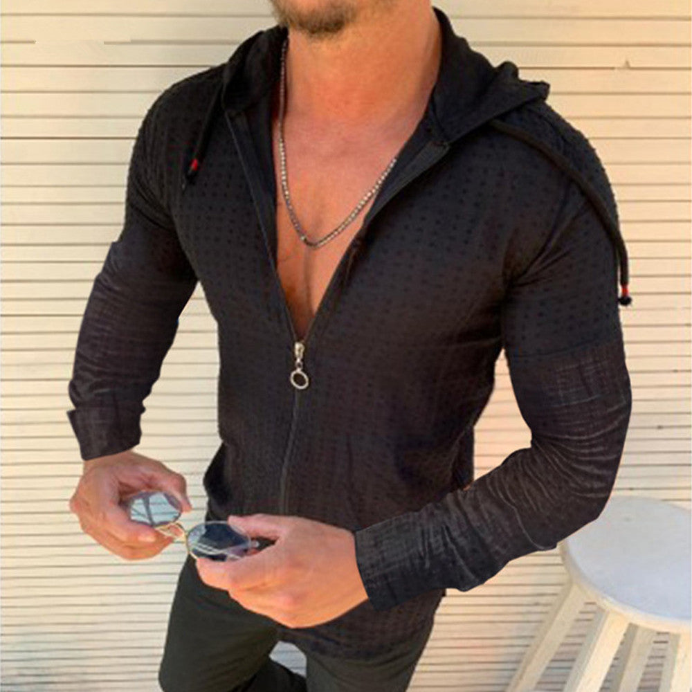 Herren stylische Freizeitjacke mit praktischem Reißverschluss Echoarchiv