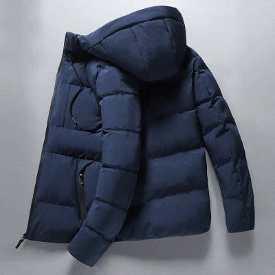 Herren isolierte Steppjacke mit praktischer Kapuze Echoarchiv