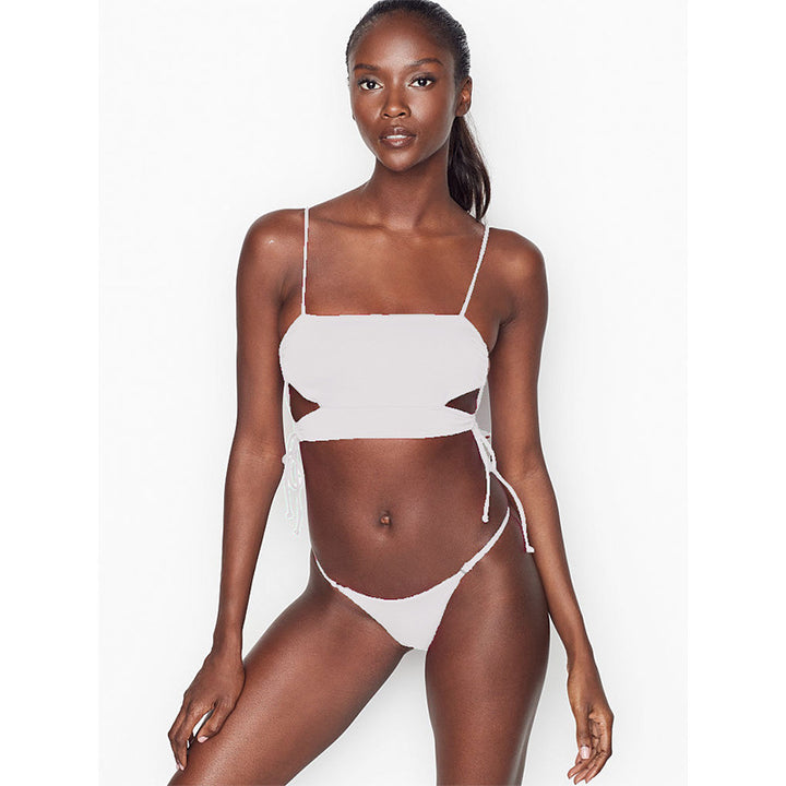 Damen Crop-Bikini-Set mit modernem Cut-Out und verstellbaren Trägern Echo Archiv