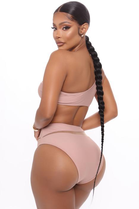 Damen Hochgeschnittener Bikini mit transparenten Einsätzen Echo Archiv