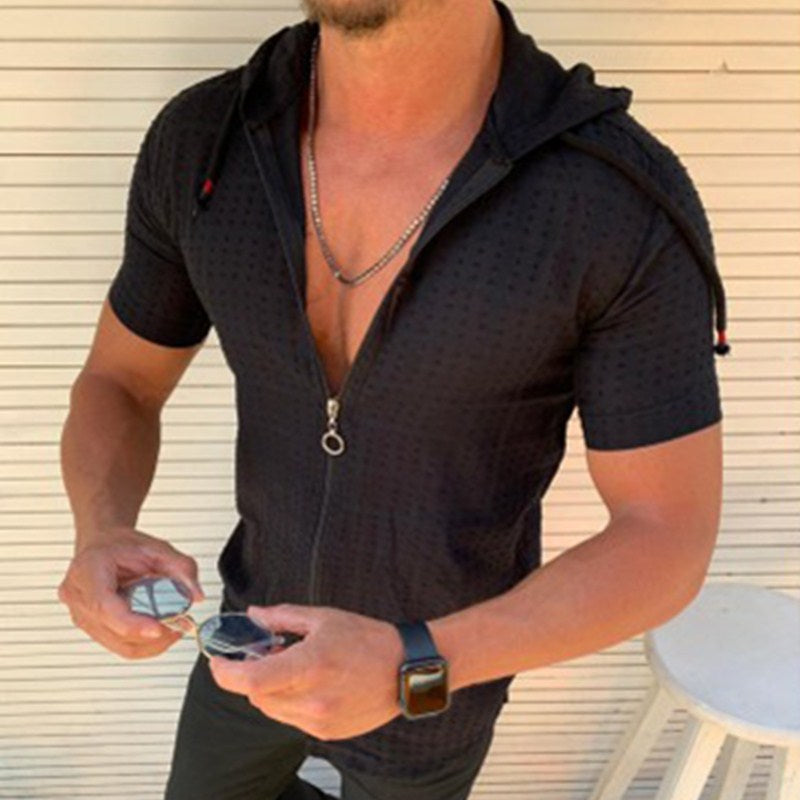 Herren Performance Zip-Up Sportshirt Echoarchiv