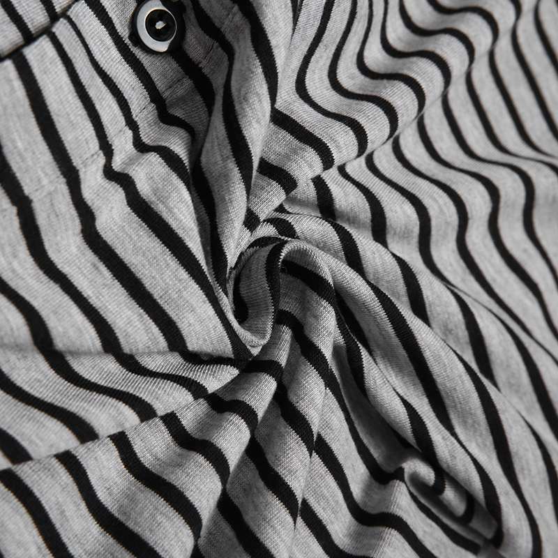 Herren Langarm Schlafanzugset mit komfortablem Knopfdesign Echoarchiv