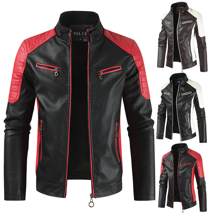 Herren Freizeit Lederjacke Echo Archiv
