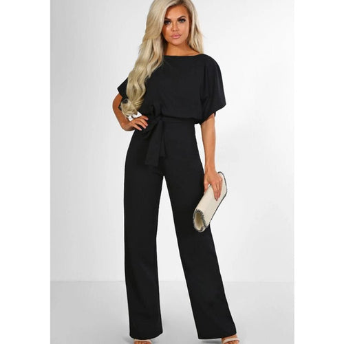 Damen elegantes Set bestehend aus fließender Bluse und weit geschnittenen Hosen Echoarchiv