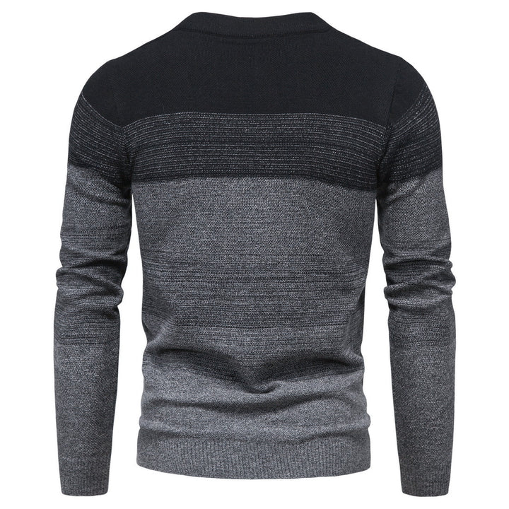 Herren modische Strickjacke mit durchgehendem Reißverschluss und Farbverlauf Echoarchiv