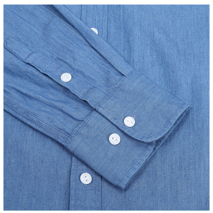 Herren Denim Langarmhemd Echoarchiv
