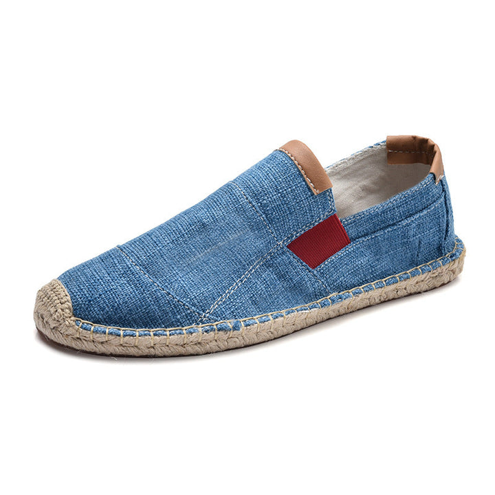 Echoarchiv | Boss Stilvolle Handgemachte Leinwandstrohschuhe Sommer-Chic