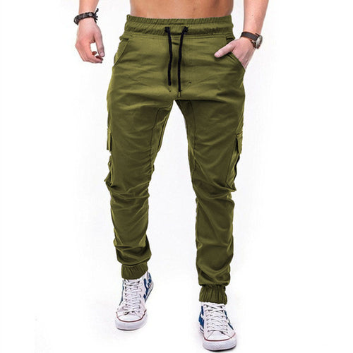 Herren lässige Cargo-Hose mit elastischem Bund und praktischen Taschen Echoarchiv