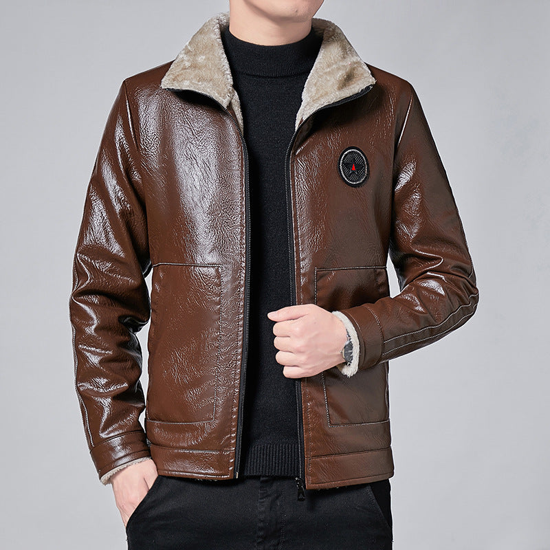 Herren Premium Kunstlederjacke Echoarchiv