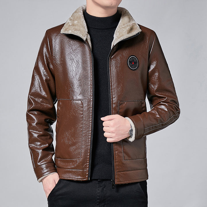 Herren Premium Kunstlederjacke Echoarchiv