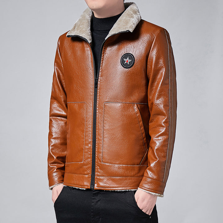 Herren Premium Kunstlederjacke Echoarchiv