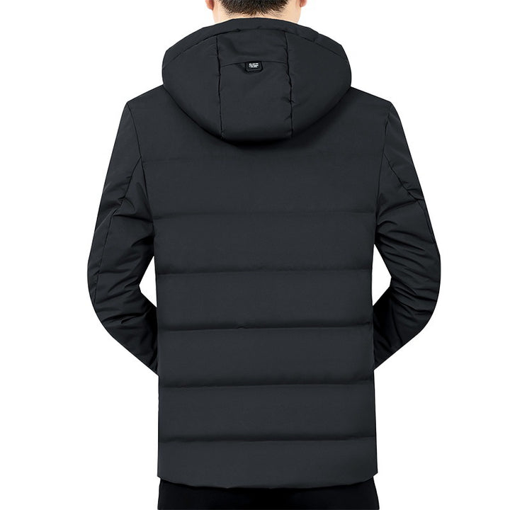 Herren Leichte gesteppte Kapuzenjacke mit schlanker Silhouette und verdecktem Reißverschluss – Taviero