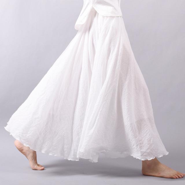 Echoarchiv | Lässig Fallender Boho Maxi Rock für Damen