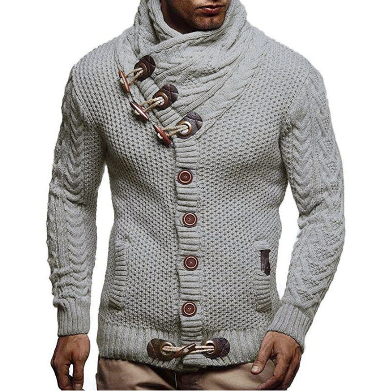 Herren Strickjacke mit asymmetrischem Kragen Echoarchiv