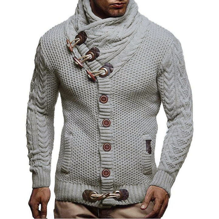 Herren Strickjacke mit asymmetrischem Kragen Echoarchiv