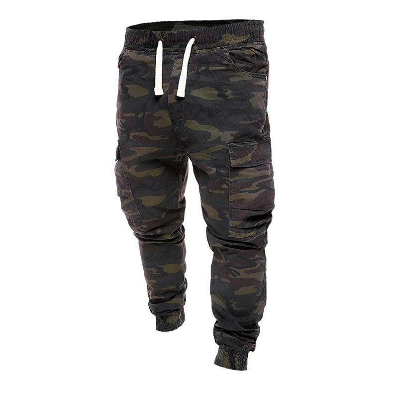 Herren nan taillierte Cargo-Joggerhose mit elastischem Komfortbund, seitlichen Klappentaschen und schmal zulaufenden Bündchen Echo Archiv
