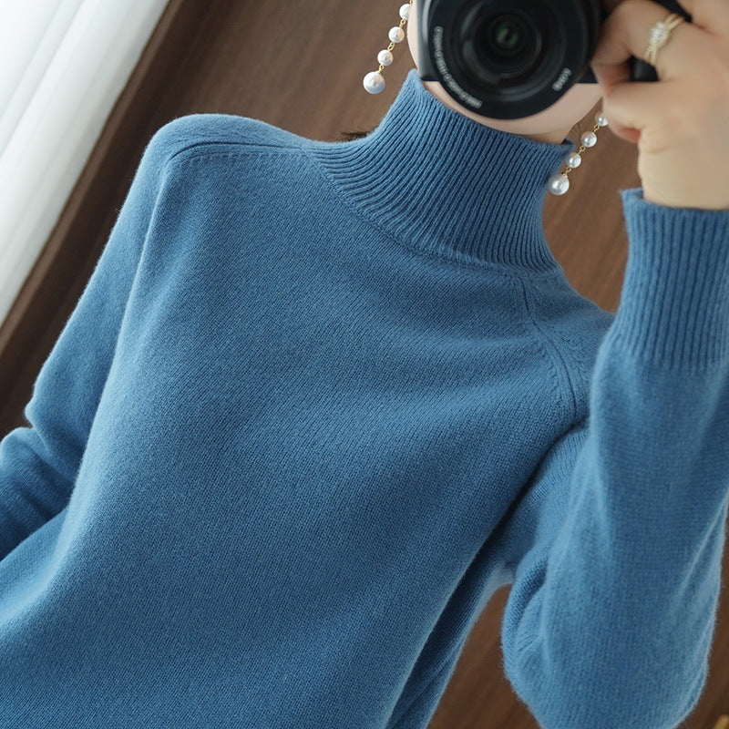 Damen Rollkragenpullover aus Kaschmir-Mix mit feiner Rippstruktur und überschnittener Schulter Echoarchiv