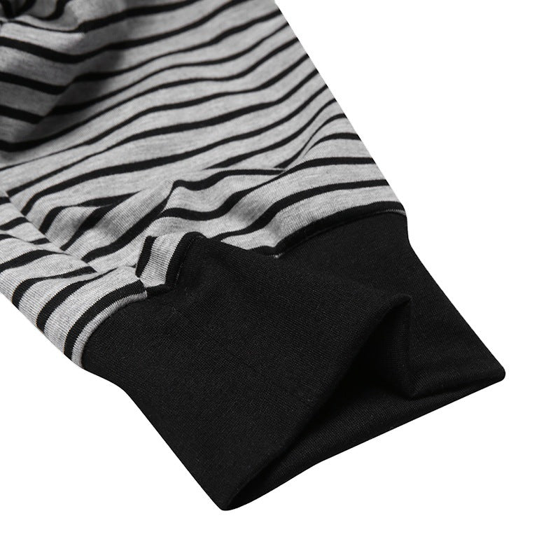 Herren Langarm Schlafanzugset mit komfortablem Knopfdesign Echoarchiv