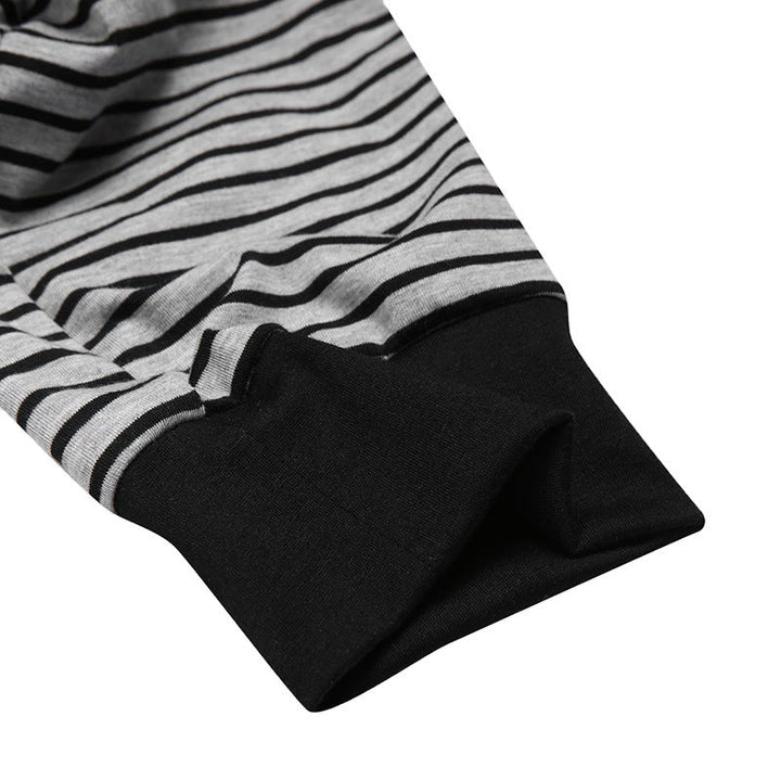Herren Langarm Schlafanzugset mit komfortablem Knopfdesign Echoarchiv
