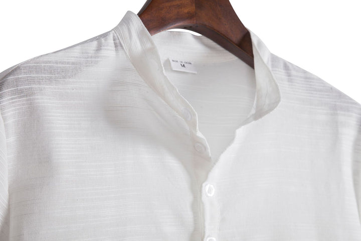 Herren Kurzarmhemd mit innovativem Henley-Ausschnitt und atmungsaktiver Struktur Echoarchiv