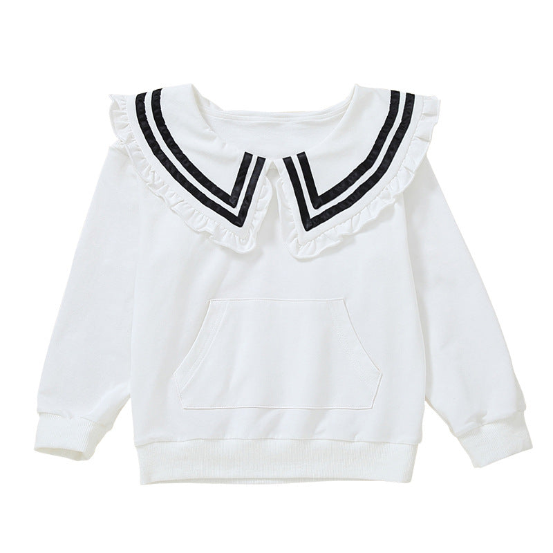 Mädchen Kapuzenpullover mit maritimem Kragen Echo Archiv