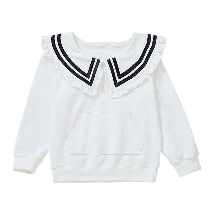 Mädchen Kapuzenpullover mit maritimem Kragen Echo Archiv