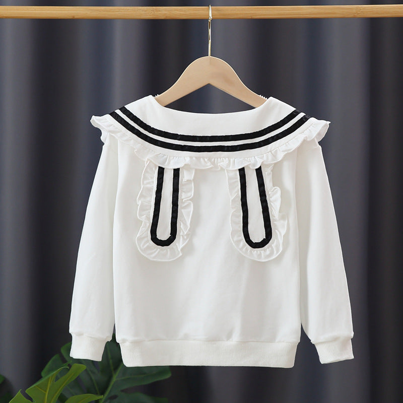 Mädchen Kapuzenpullover mit maritimem Kragen Echo Archiv
