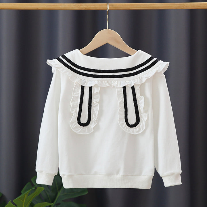 Mädchen Kapuzenpullover mit maritimem Kragen Echo Archiv