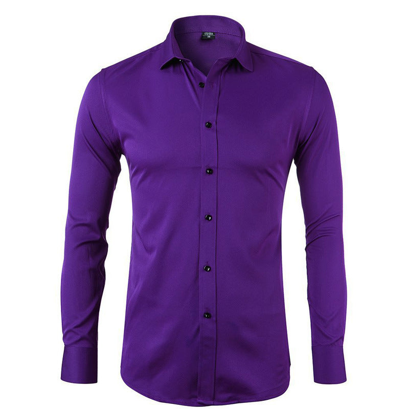 Herren Elegantes Langarmhemd mit schmaler Passform Echoarchiv