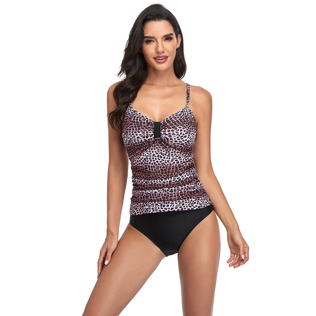 Damen Tankini mit Raffung und modernem Tiermuster Echo Archiv