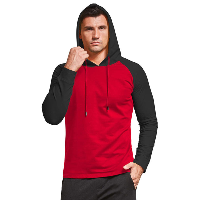 Herren Hoodie mit kontrastierenden Ärmeln und lässigem Schnitt Echoarchiv