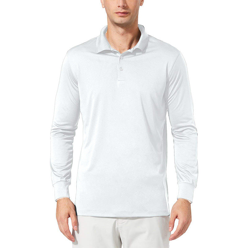 Herren Poloshirt mit langem Arm aus funktionalem Material Echoarchiv