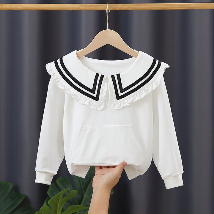 Mädchen Kapuzenpullover mit maritimem Kragen Echo Archiv