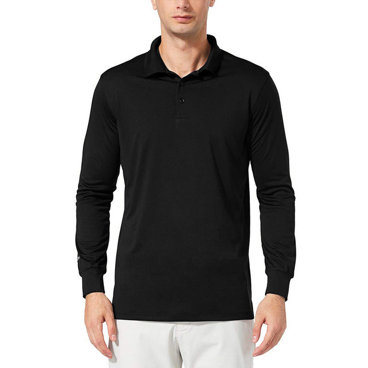 Herren Langarm Poloshirt mit atmungsaktiven Eigenschaften und klassischem Kragen Echoarchiv