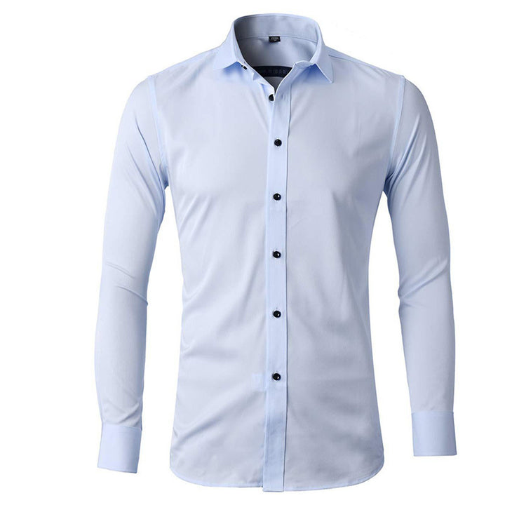 Herren Elegantes Langarmhemd aus atmungsaktivem Stretchmaterial Echoarchiv