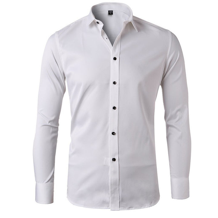 Herren Elegantes Langarmhemd aus atmungsaktivem Stretchmaterial Echoarchiv