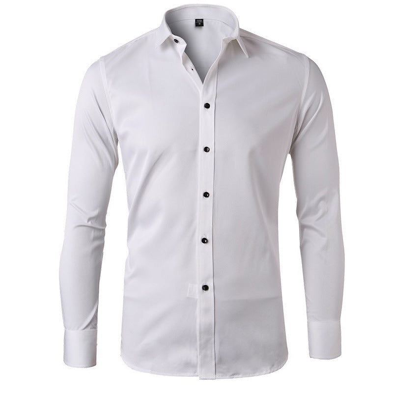 Herren Elegantes Langarmhemd mit schmaler Passform Echoarchiv