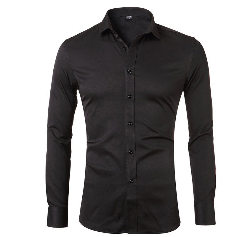 Herren Elegantes Langarmhemd mit schmaler Passform Echoarchiv