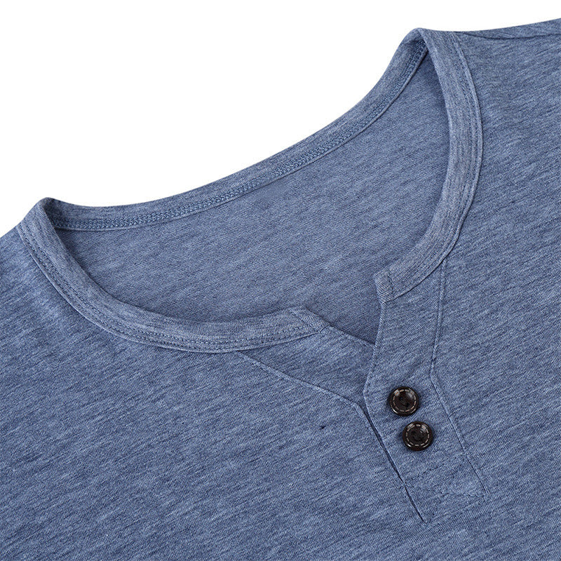 Herren Langarm-Henley-Shirt mit edler Knopfleiste und angenehmem Baumwollmix Echoarchiv
