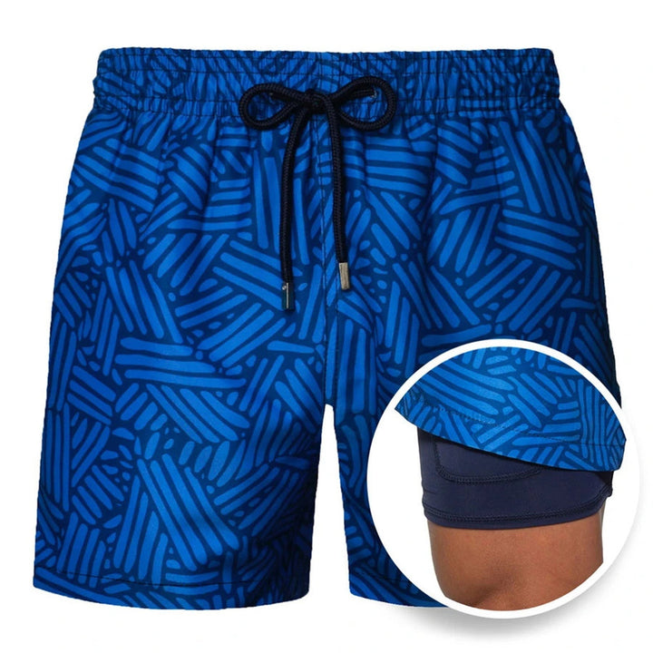 Echoarchiv | Doppellagige Strandshorts für Herren