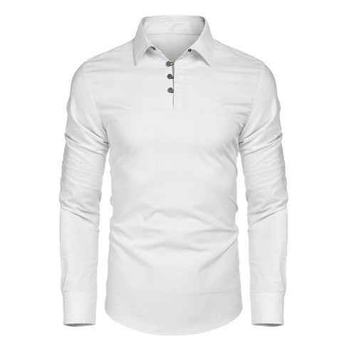 Herren Langarm Poloshirt mit eleganter Knopfleiste und modernem Look Echoarchiv