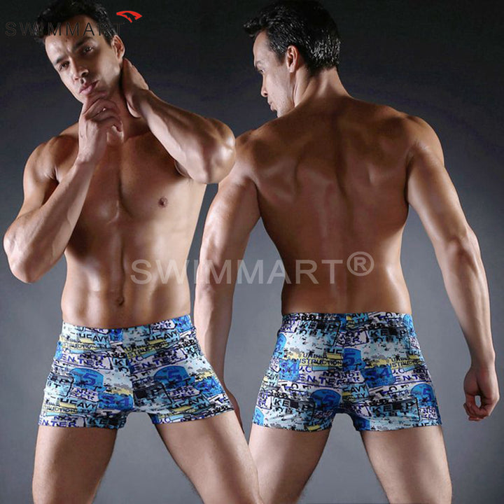 Herren Schwimmshorts mit kreativem Abstract-Muster Echo Archiv