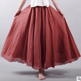 Echoarchiv | Lässig Fallender Boho Maxi Rock für Damen