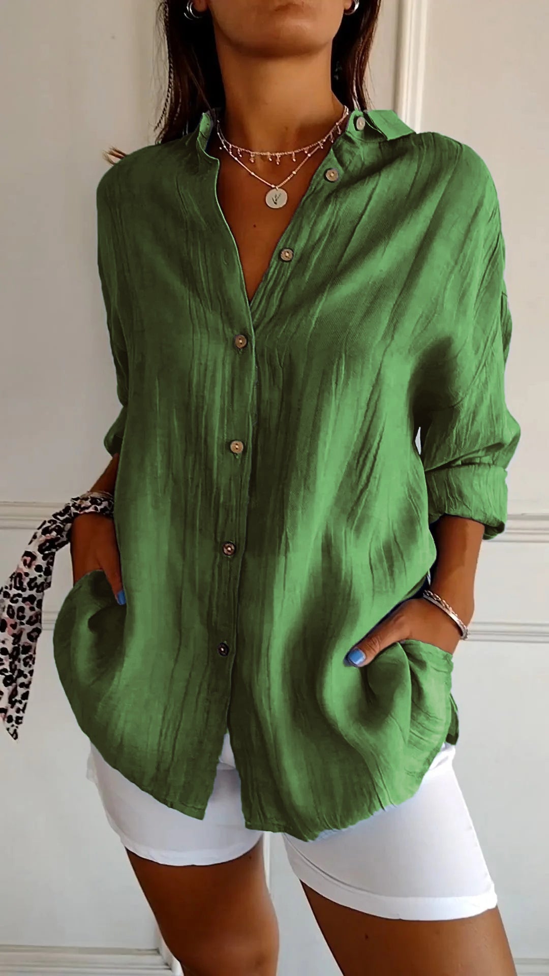 Glanzvolle Eleganz Bluse