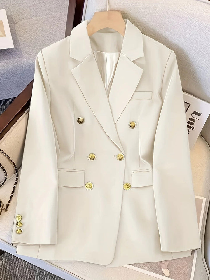 Eleganter Business Slim Blazer mit goldenen Knöpfen Ideal für alle Jahreszeiten – Valéne