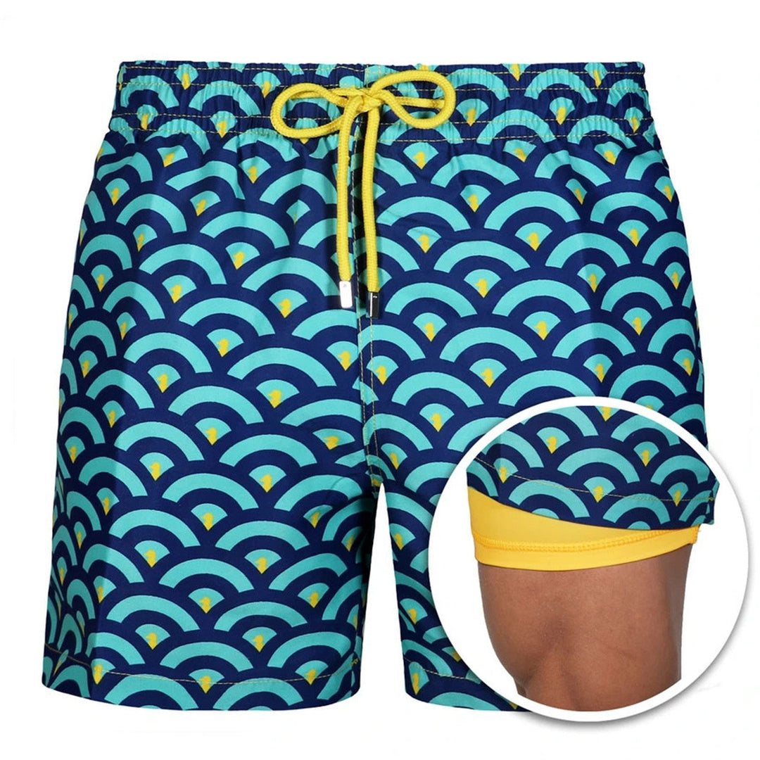 Echoarchiv | Doppellagige Strandshorts für Herren