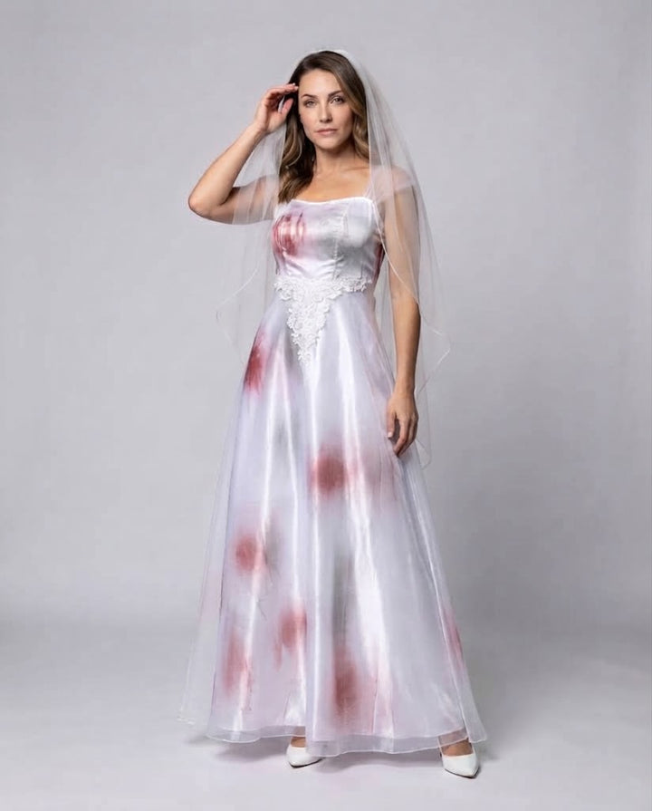Damen Gruseliges Hochzeitskleid mit Spitzen-Details Echo Archiv